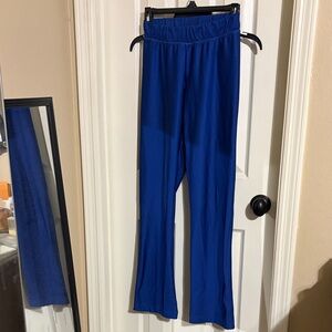 Royal Blue Wide-Leg cheer Pants